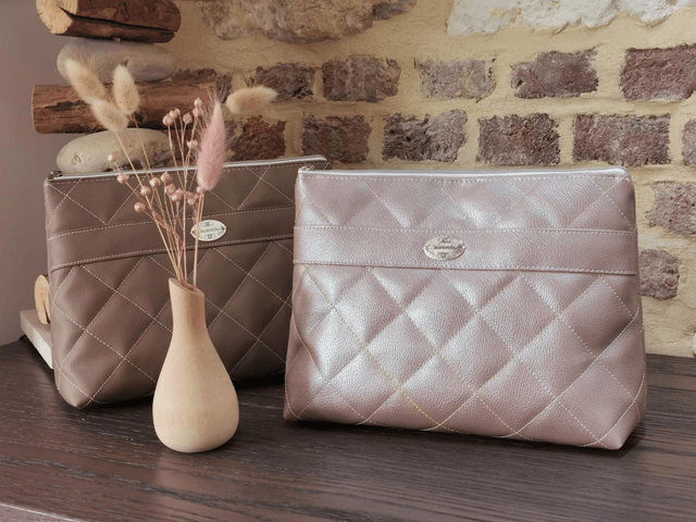 Trousse matelassée - plusieurs coloris
