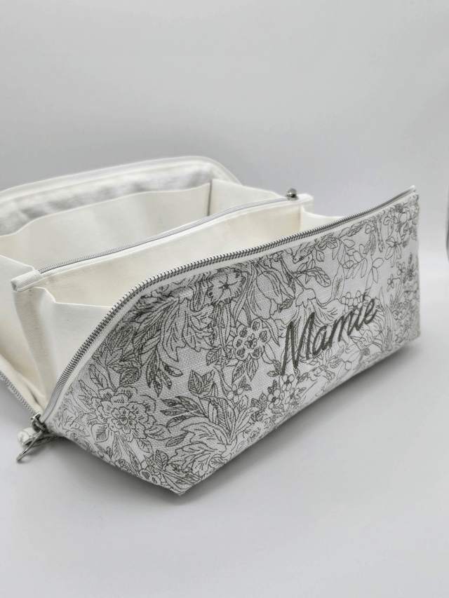 Grande trousse de toilette - Ouverture à plat