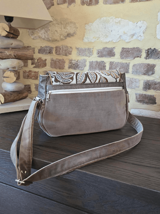 Sac à main en velours ras
