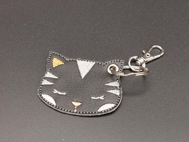 Porte-clés tête de chat