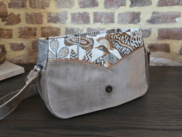Sac à main en velours ras